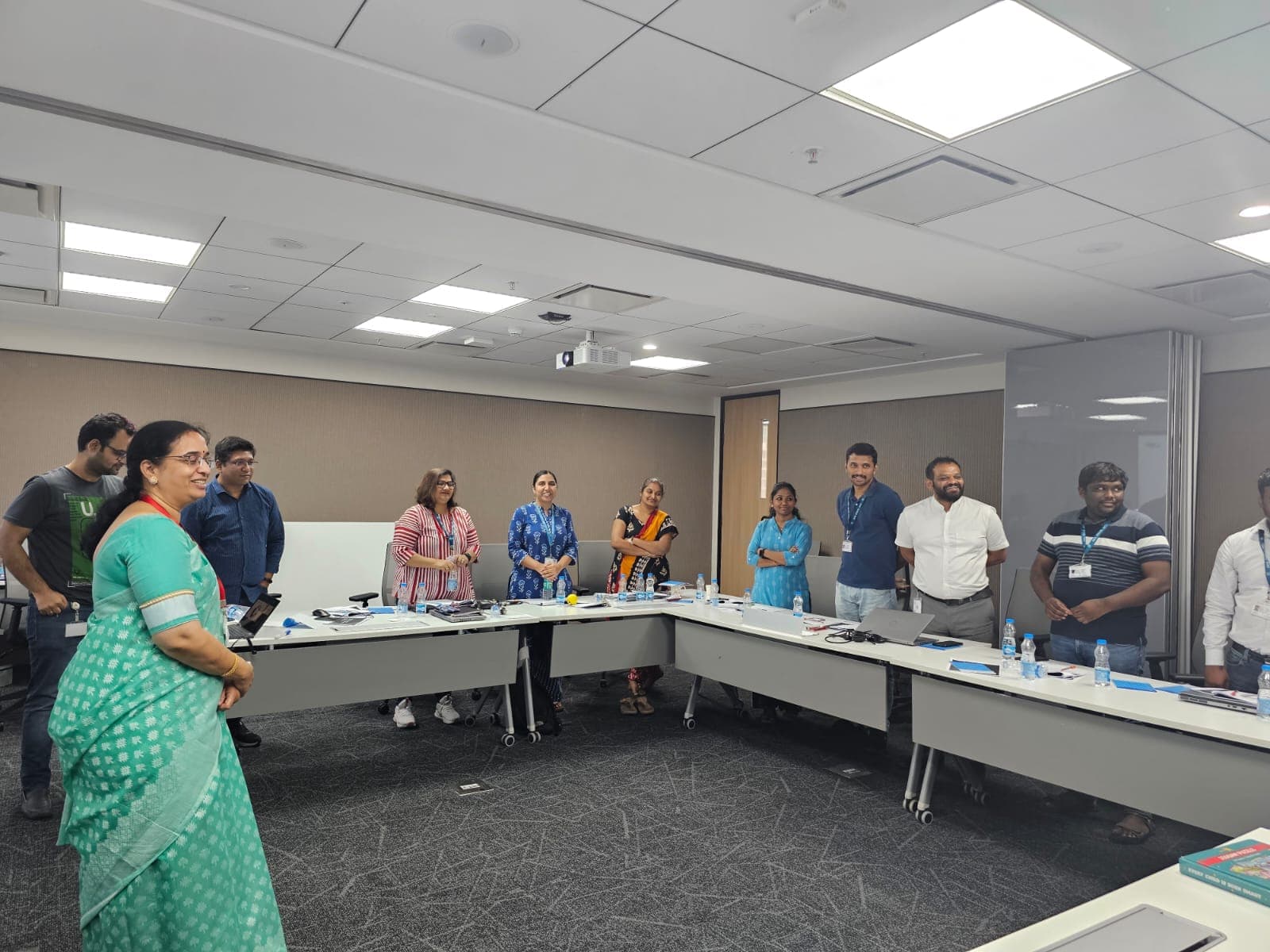 Corporate training program in action